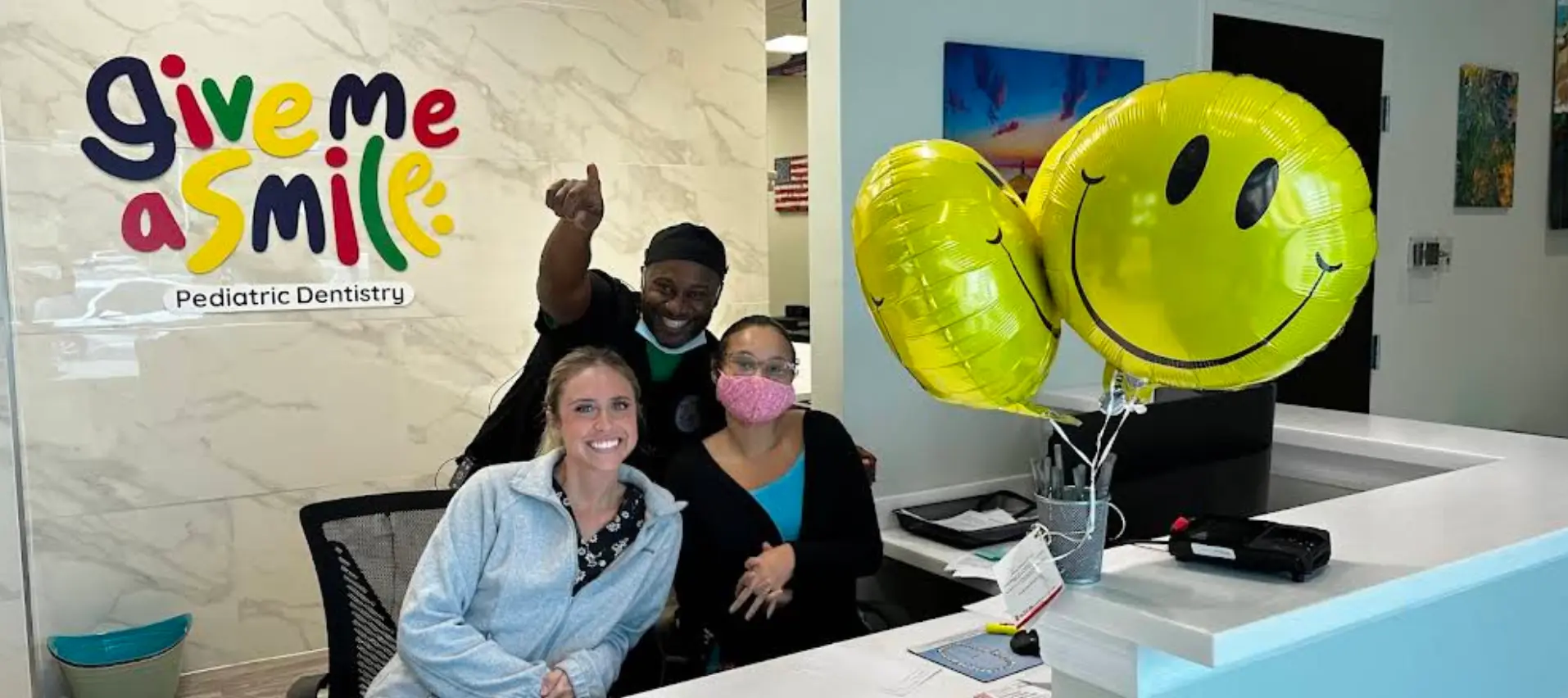 A first dental visit at Give Me A Smile Pediatric Dentistry